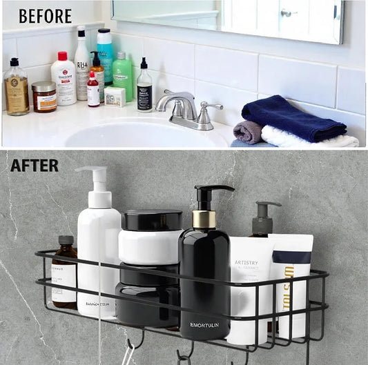 Self hanger bathroom suction cup holder